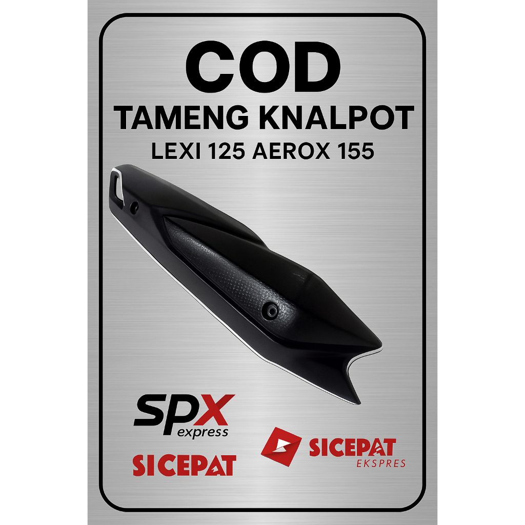 Tutup Knalpot Yamaha aerox 155 aerox old lexi 125 Tameng Knalpot Original pelindung knalpot aerox