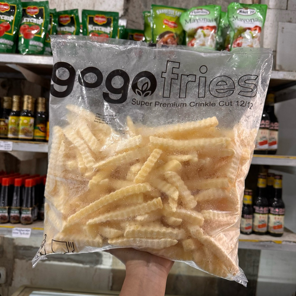 

GOGO kentang goreng curah 2kg crinkle/shoestring