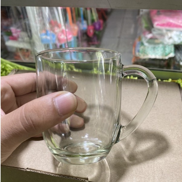 Gelas Kaca Gendut Kecil Gagang Satuan Gelas Kaca Beling