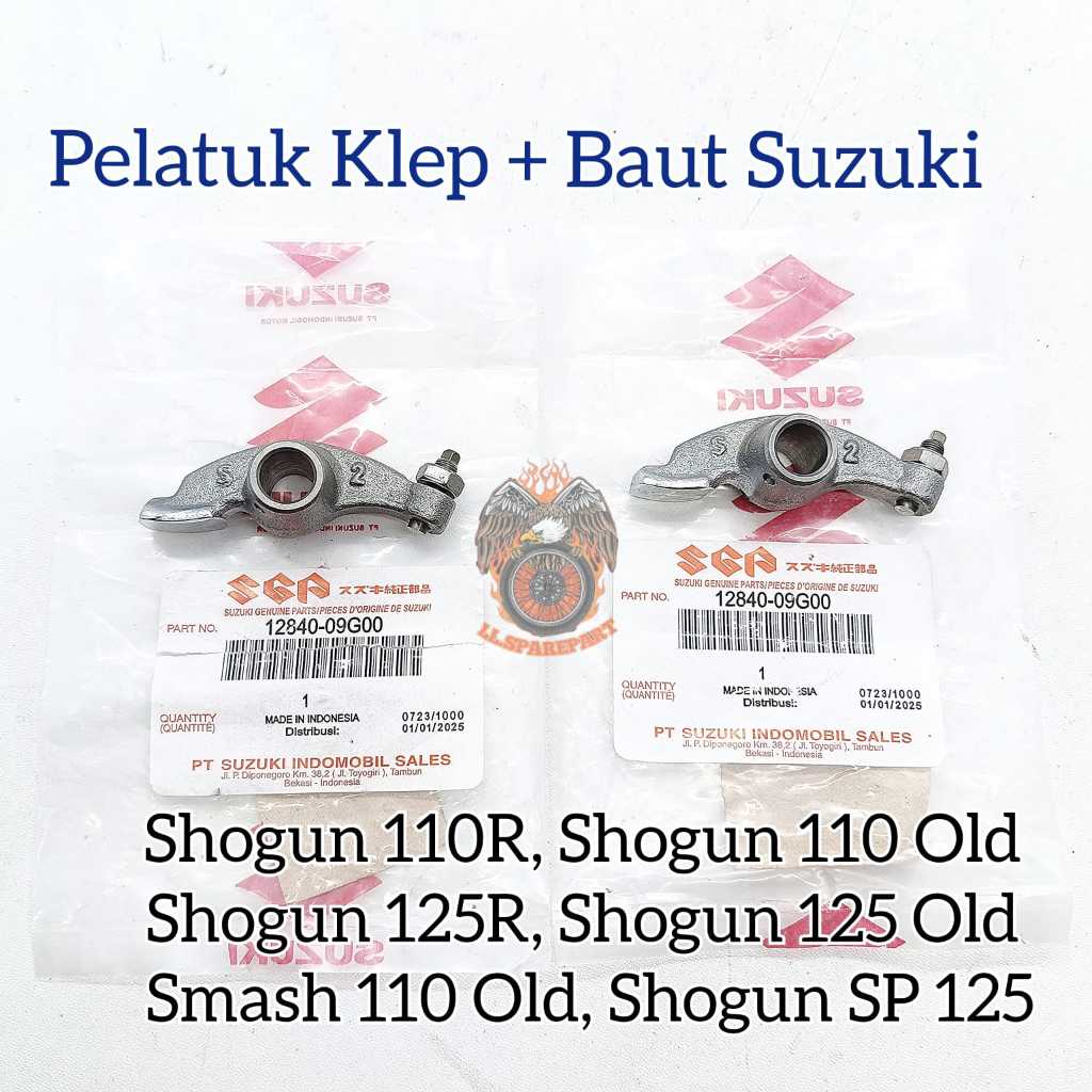 Pelatuk Klep Set Baut Suzuki Asli Original Shogun 125R Shogun 110R Smash 110 OLD Shogun SP 125 Piano