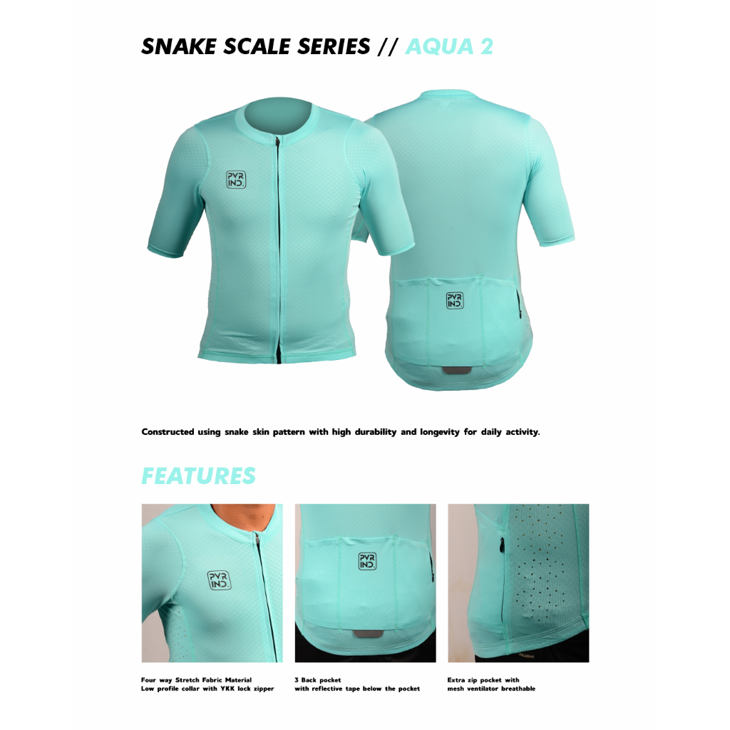 JERSEY ROADBIKE SNAKE SCALE SERIES PVRIND | JERSEY SEPEDA | ROADBIKE | UNISEX | PRIA WANITA