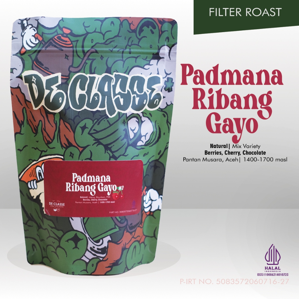 

KOPI ARABIKA GAYO NATURAL PADMANA RIBANG SPECIALTY COFFEE BEANS | BIJI KOPI SPESIALTY