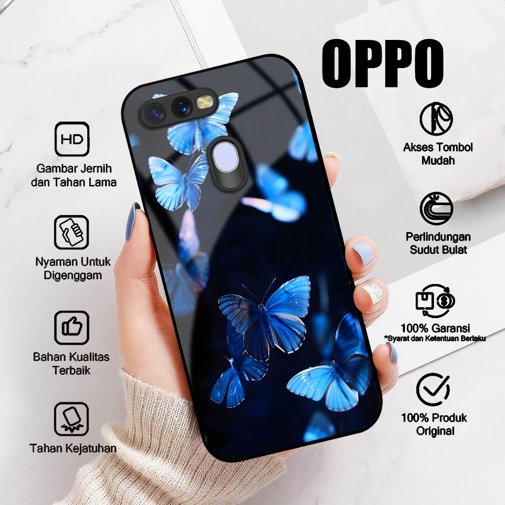 Case OPPO A5S OPPO A7 Casing OPPO A11K OPPO A12 A7X A12E A12S Motif KUPU KUPU Softcase Glossy Hardca