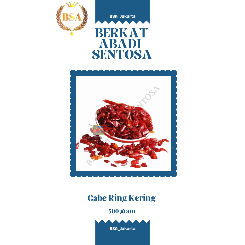 

Cabe Ring Kering (500 gram)
