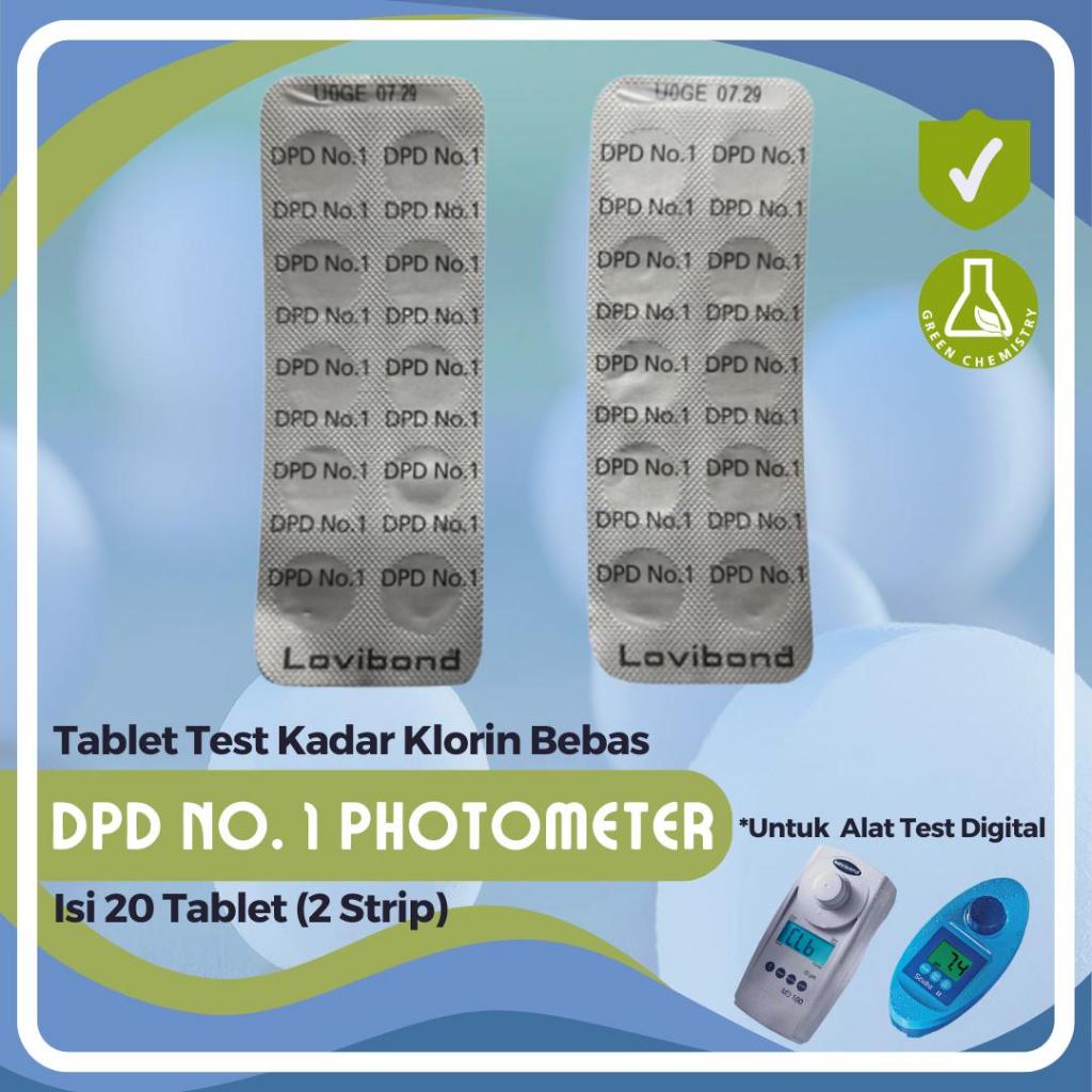 Refill Pool Test Kit Chlorine Lovibond DPD No.1 Photometer 20 Tablet