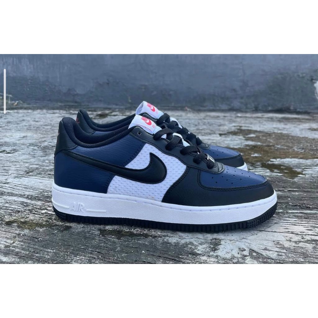 nike air force 1 white navy