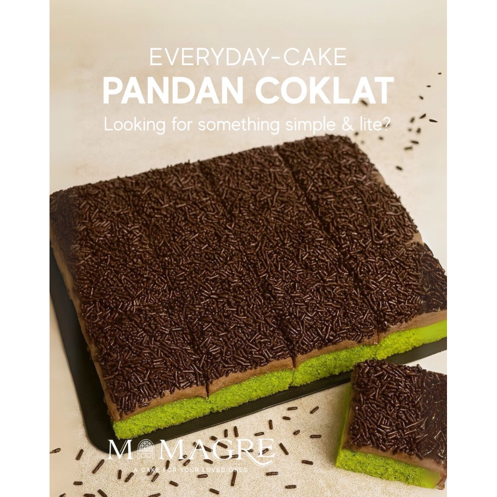 

Pandan Coklat 16 Potong | Everyday Cake