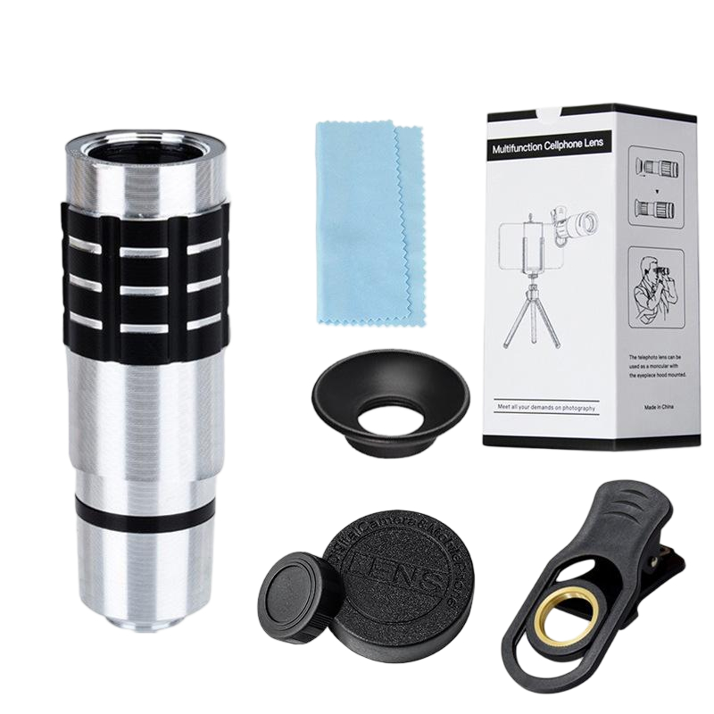 12x Zoom Lensa Tele Zoom / Lensa Kamera Handphone Hp Portable Mobile Phone Tele Lens / Telephoto