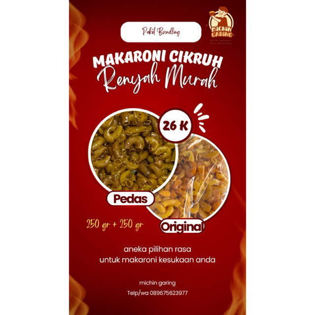 

Bundling cikruh pedas dan original | 500 gr