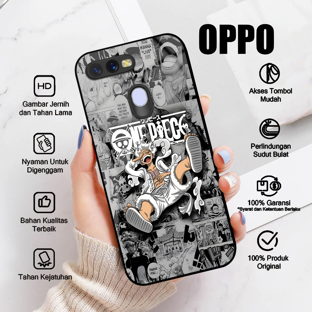 Case OPPO A5S OPPO A7 Casing OPPO A11K OPPO A12 A7X A12E A12S Motif ONE PIECE Softcase Glossy Hardca