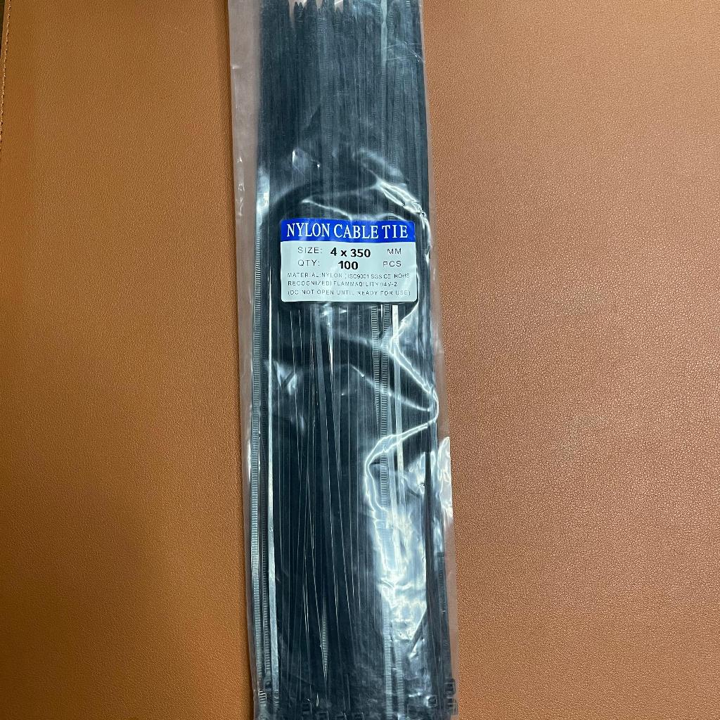 

Kabel Ties 1 Pack isi 100 PCS Kabel Tie / Kabel Tis 4x35cm/3.6mm/Kabel ties HitamNYLON CABLE TIES