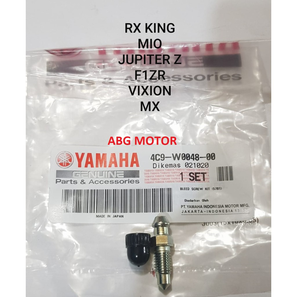 BAUT BAUD NEPEL PEMBUANGAN STELAN ANGIN REM KALIPER DEPAN RX KING F1ZR JUPITER Z MX VIXION SCORPIO