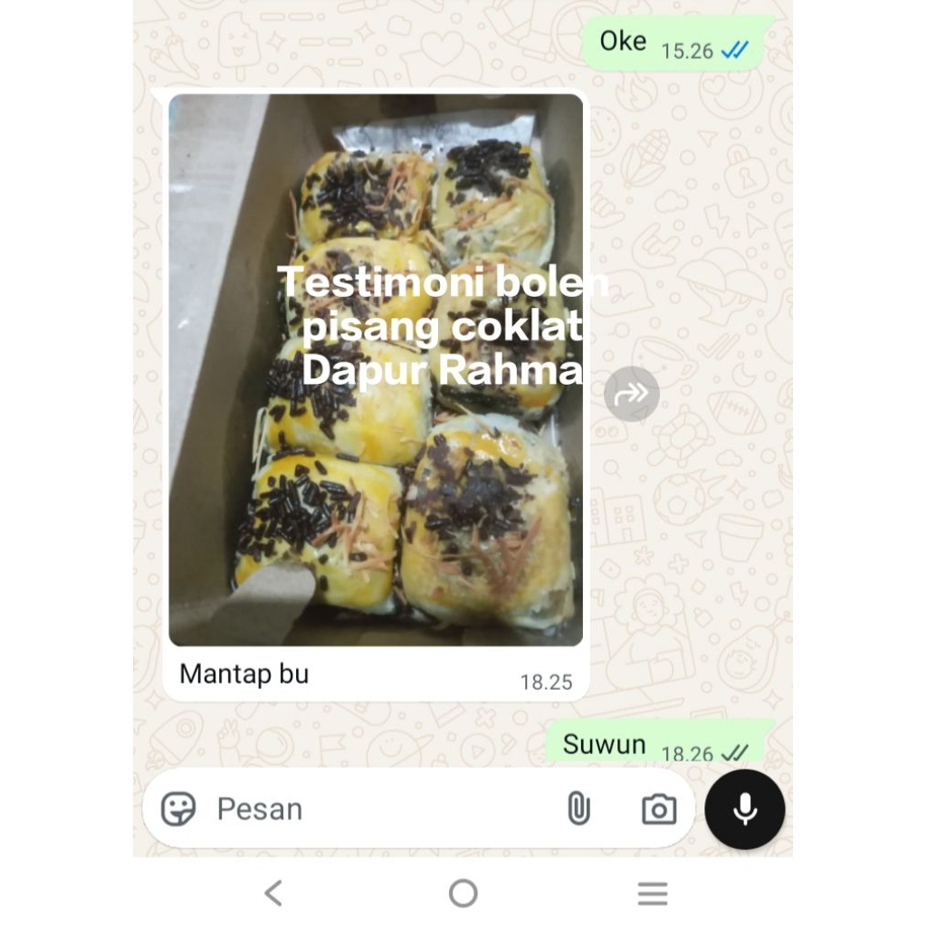 

Bolen pisang coklat