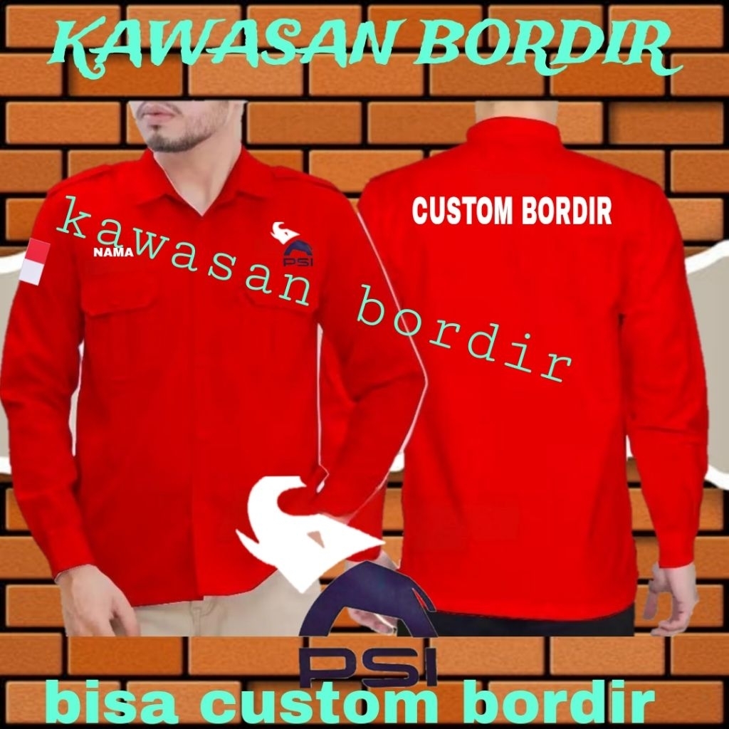 Terbaru kemeja PSI seragam PSI pdh partai PSI baju PSI seragam partai PSI kemeja partai PSI baju PSI