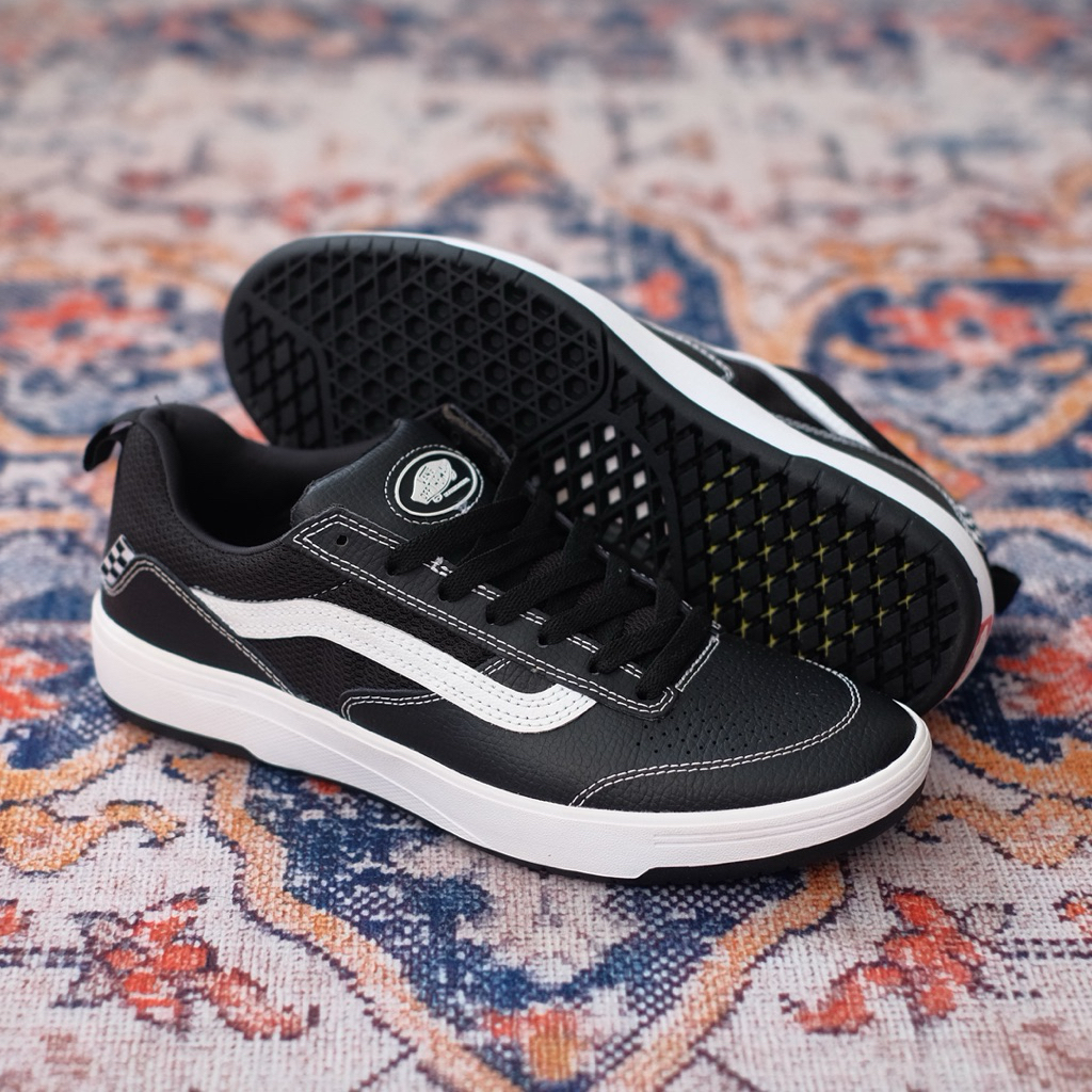 Vans Zahba Skate Leather Black White 100% ORIGINAL RESMI