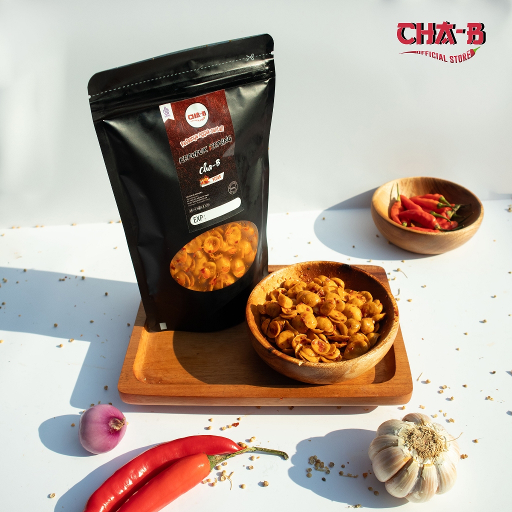 

CHA-B Kerupuk Kerang Rasa Pedas Kemasan 250gr