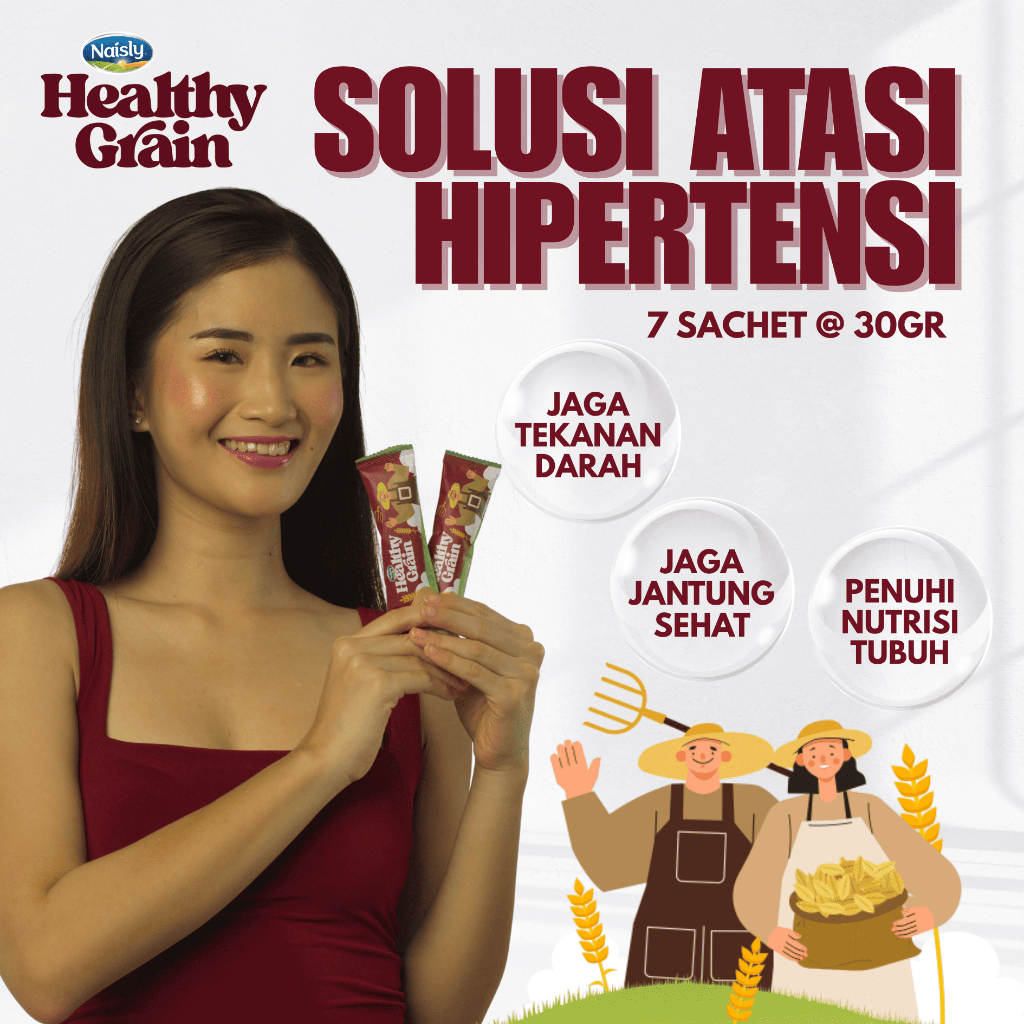 

Healthygrain Minuman Oat Multigrain 100% Alami Terbukti Ampuh Bantu Atasi Darah Tinggi - 1 Pouch