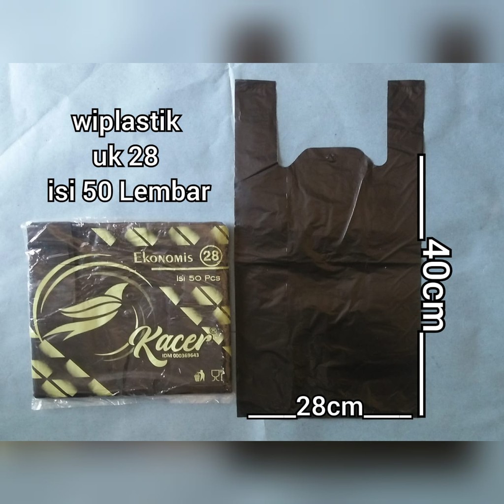 hd kantong kresek plastik hitam KACER EKONOMIS uk 28