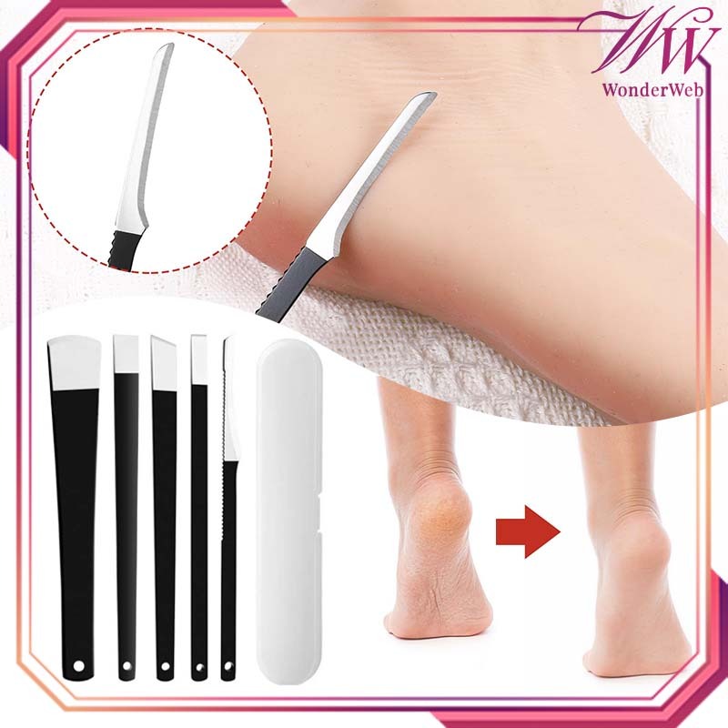 Pisau Kuku Cantengan 5pcs Pedicure Knife Stainless Pisau Pedicure Set Alat Pedicure Tools
