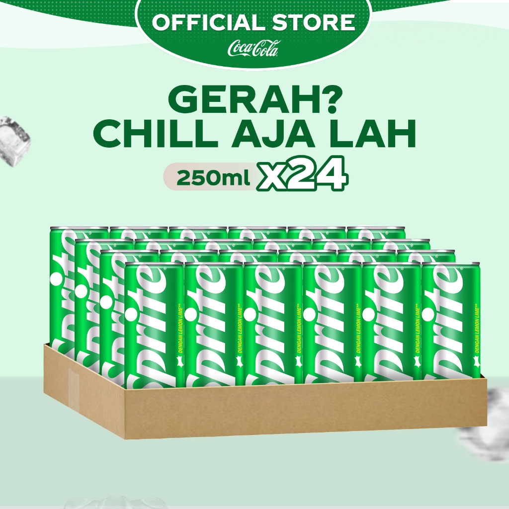 

Sprite Lemon Lime Minuman Soda - Kaleng 250ml x 24pcs