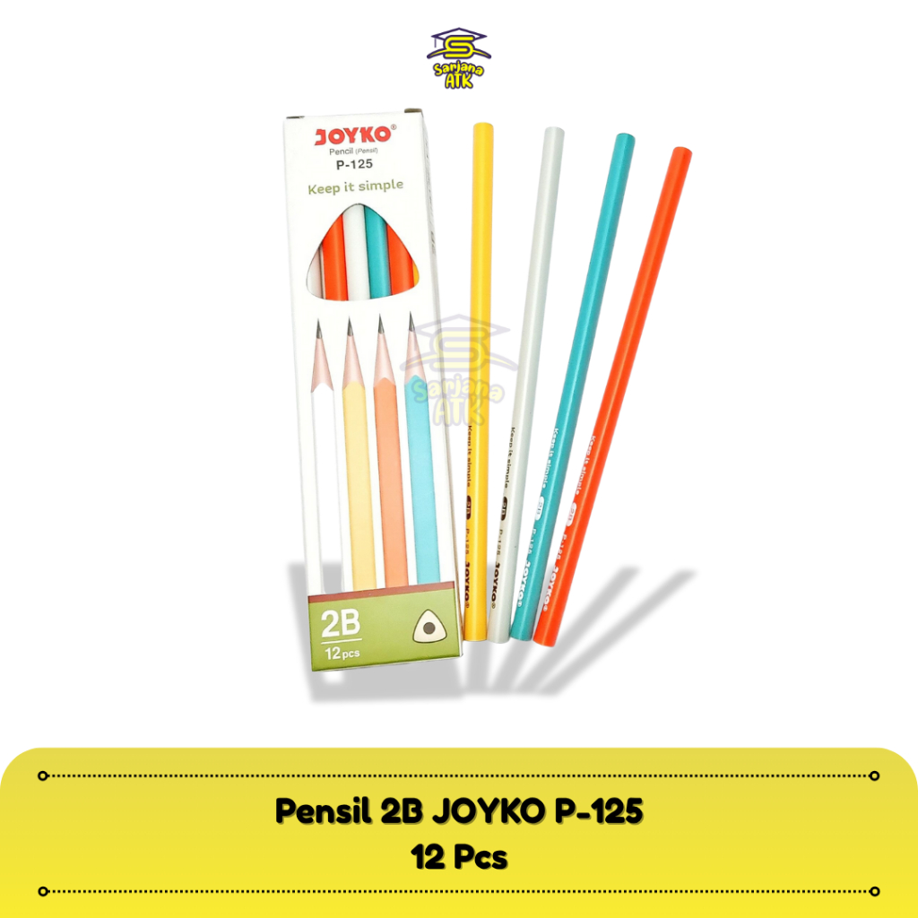 

(12pcs) Pensil 2B Joyko P-125