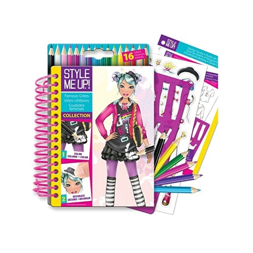 

Style Me Up! Original Designer Sketchbook Collection Casual Chick Pop Star Red Carpet Famous Cities Nautical Ariel Cinderella Disney Special Edition Hardcover