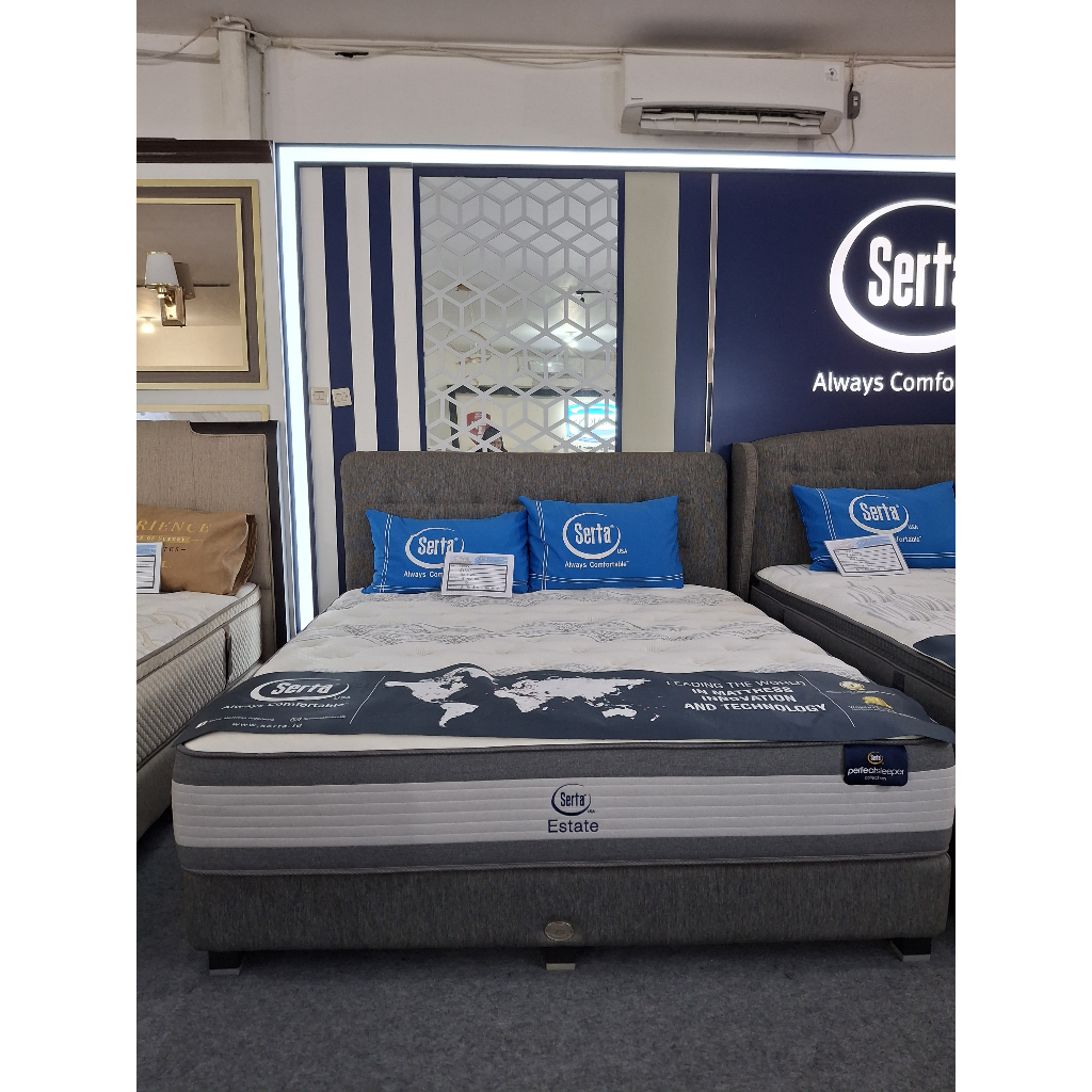 Kasur Springbed Serta Type ESTATE Tebal 33 cm - Mattress Only / Fullset - Ukuran 100x200, 120x200, 1