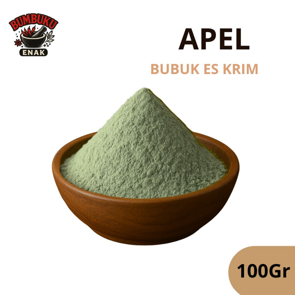 

Bubuk Es Krim Apel 100gr – Rasa Buah Segar & Manis Asam Seimbang, Cocok untuk Dessert & Topping Kekinian