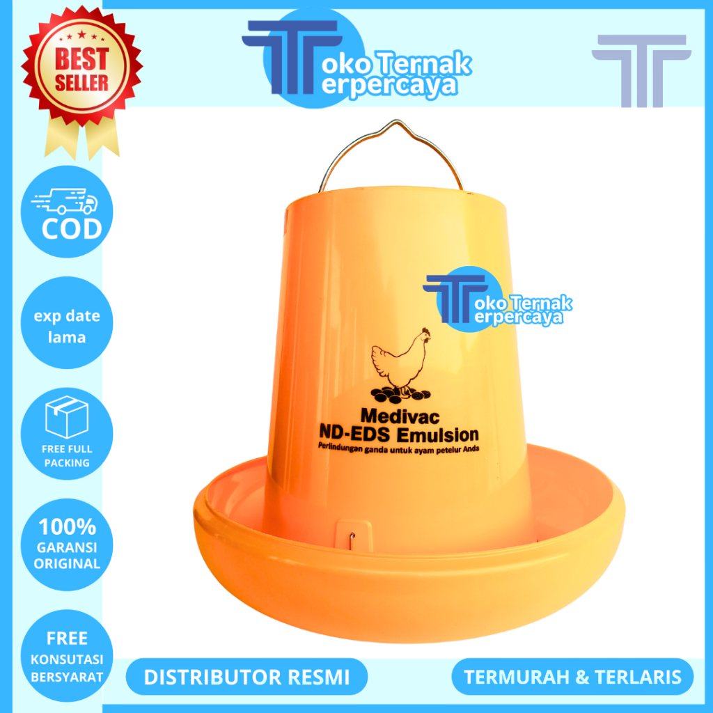 TEMPAT RANSUM PAKAN AYAM 5KG - Tempat Makan Ayam 5KG MEDION