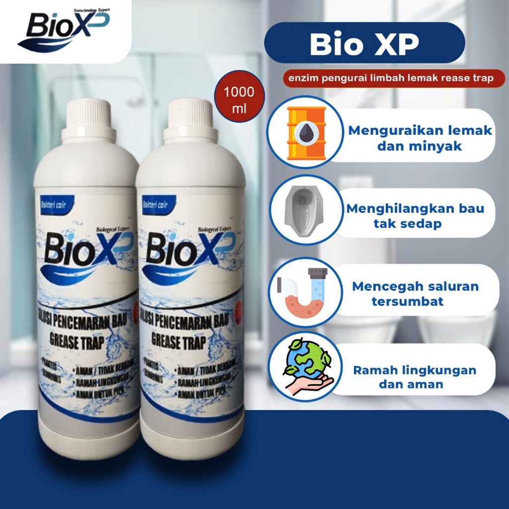 Bakteri Pengurai Lemak Minyak BIOXP Pengurai Limbah Minyak Grease trap 1000 ML