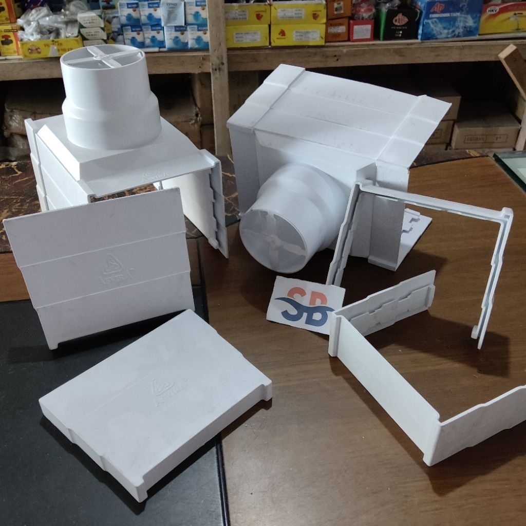 Corong talang / elbow talang / sambungan talang / socket talang / tutup talang / gantungan talang / 