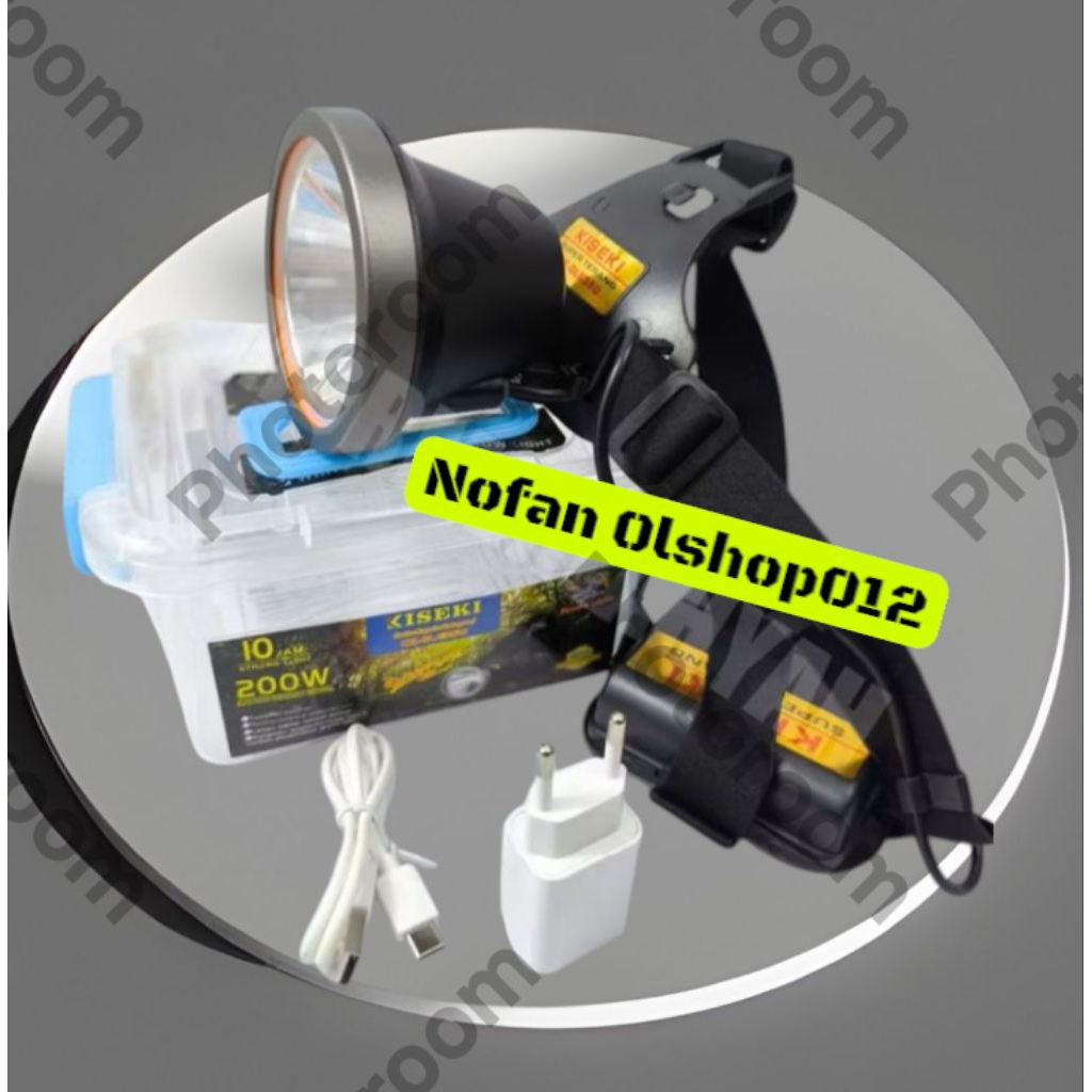 SENTER KEPALA KISEKI CK-GLE350 / HEADLAMP DIVING 150 WATT 9000mAh STRONG TAHAN HINGGA