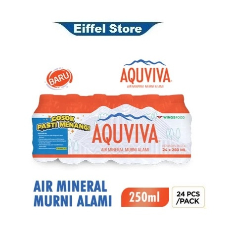 

Air Aquviva | Aquviva 24 X 250ml | Air mineral Aquviva 250ml (AQUVIVA 250 ML TERMURAH)