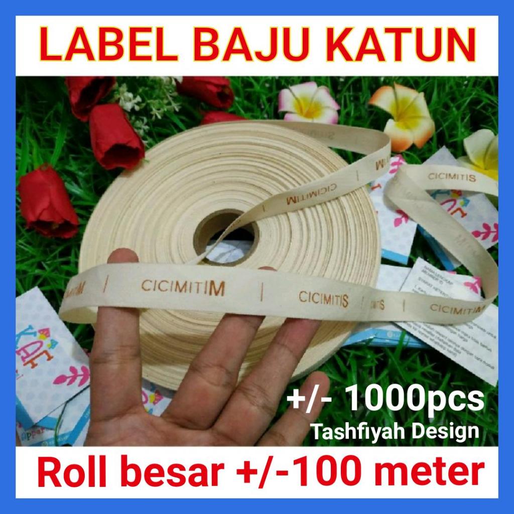 

Label Katun Custom Sablon Merek sendiri
