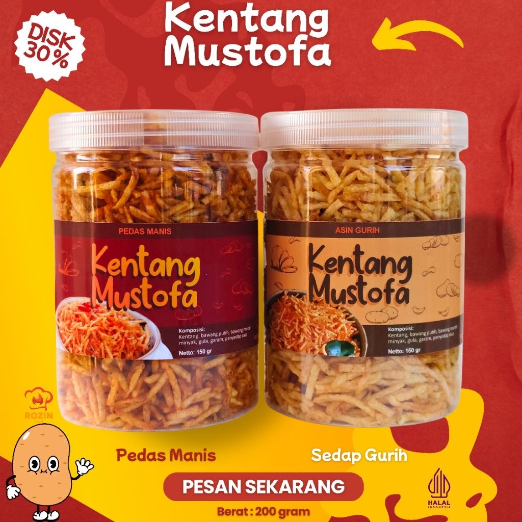 

Kentang Mustofa, Rasa Pedas Manis, Rasa Sedap Gurih, Kentang Mustofa Termurah