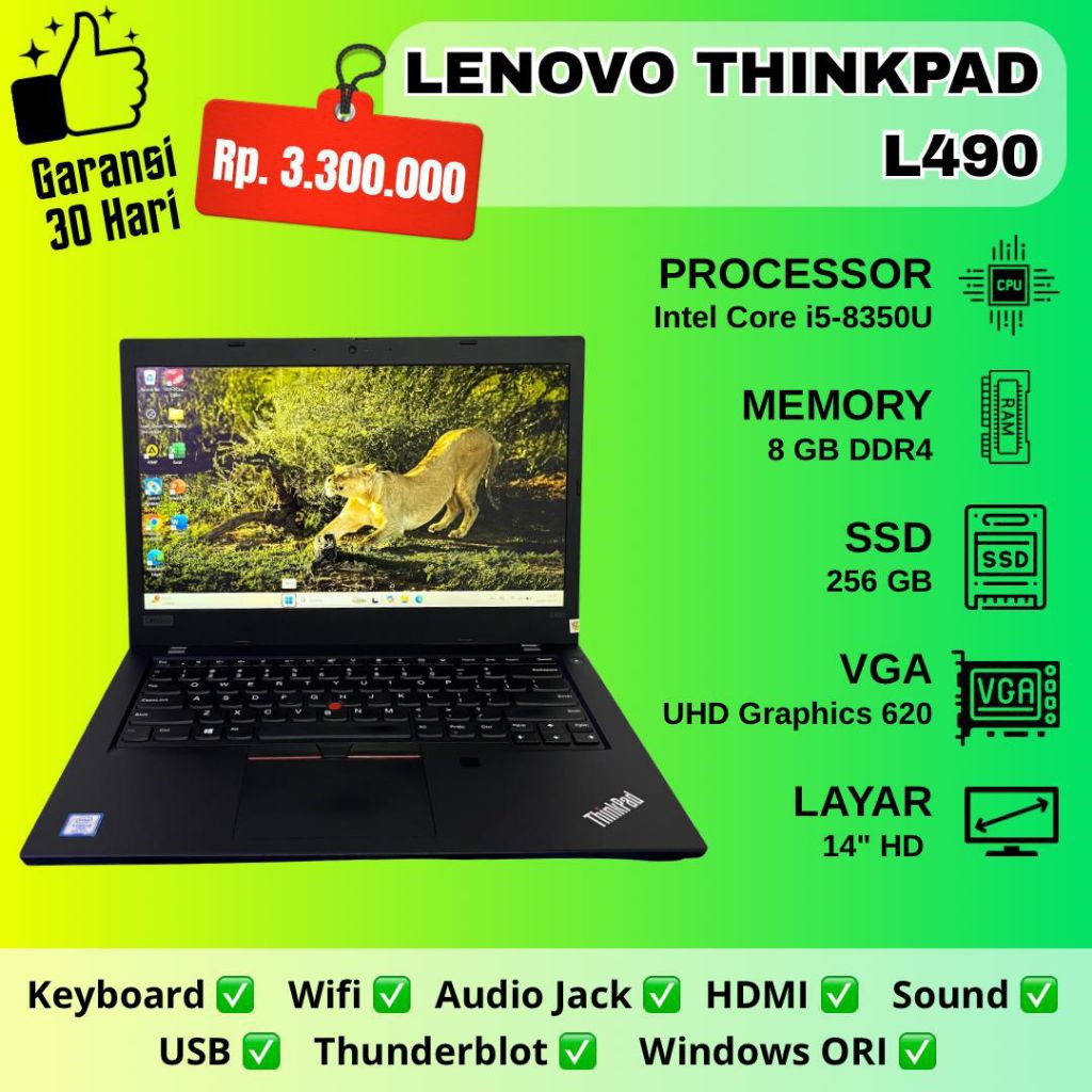 LAPTOP LENOVO THINKPAD L490