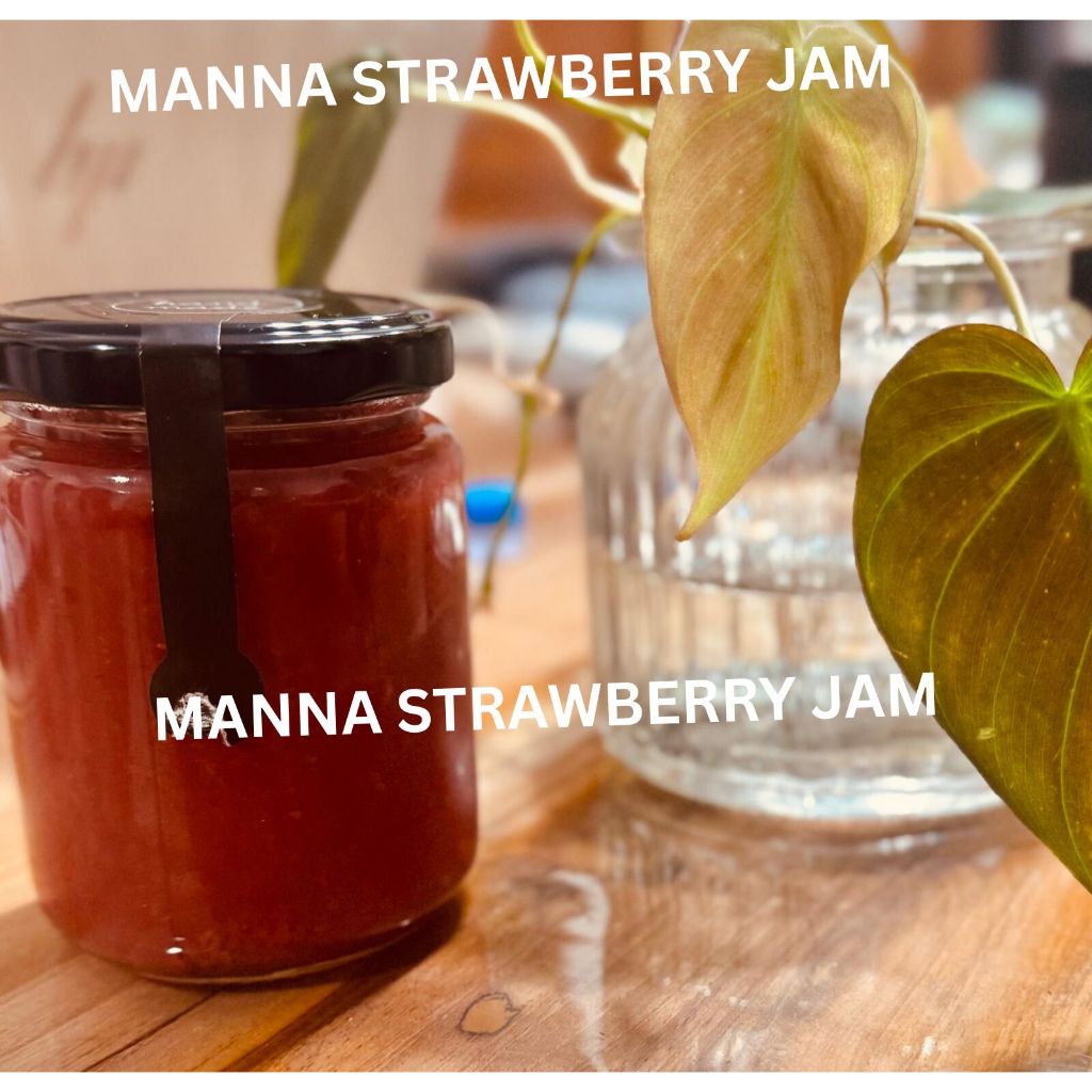 

MANNA STRAWBERRY SEGAR SELAI/JAM HOMEMADE STROBERI ASLI, toping olesan roti dan kue