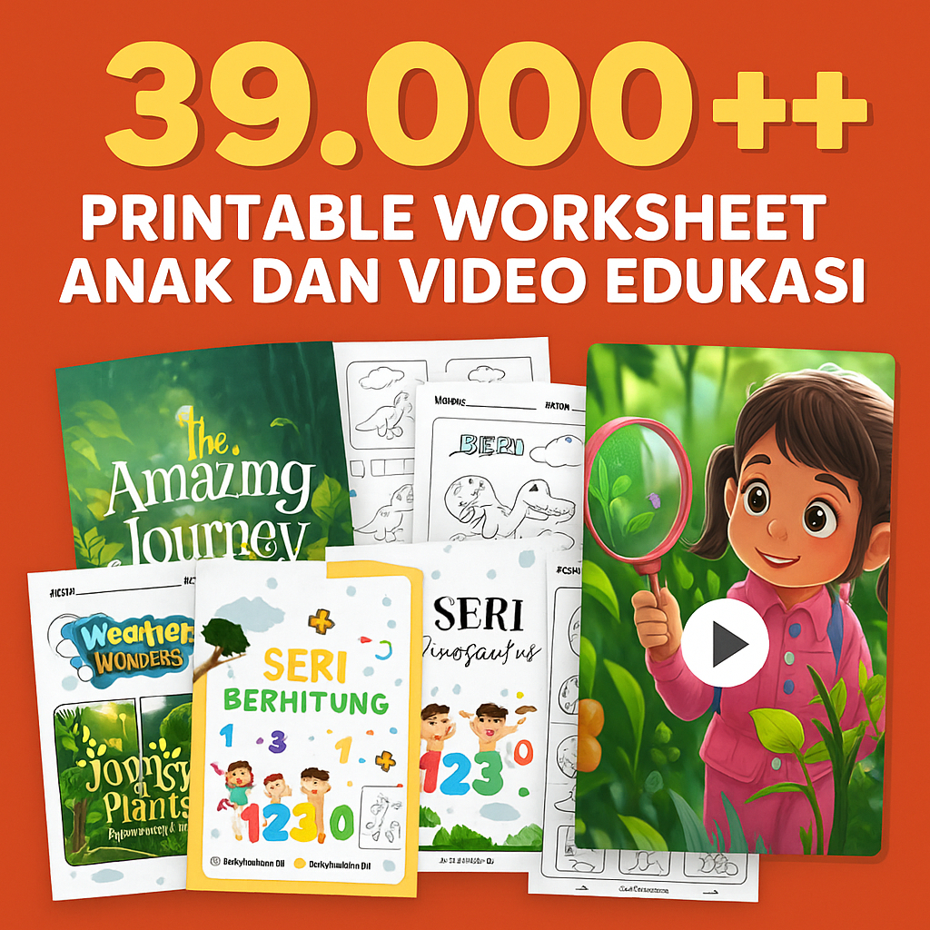 Worksheet Printable Anak dan Cerita Edukasi Printable 100+