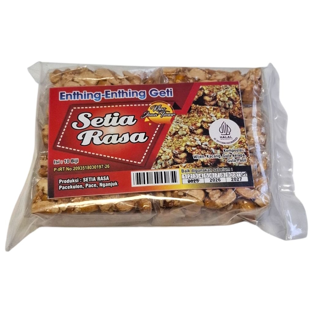 

Geti Kacang Wijen Manis Empuk Isi 10