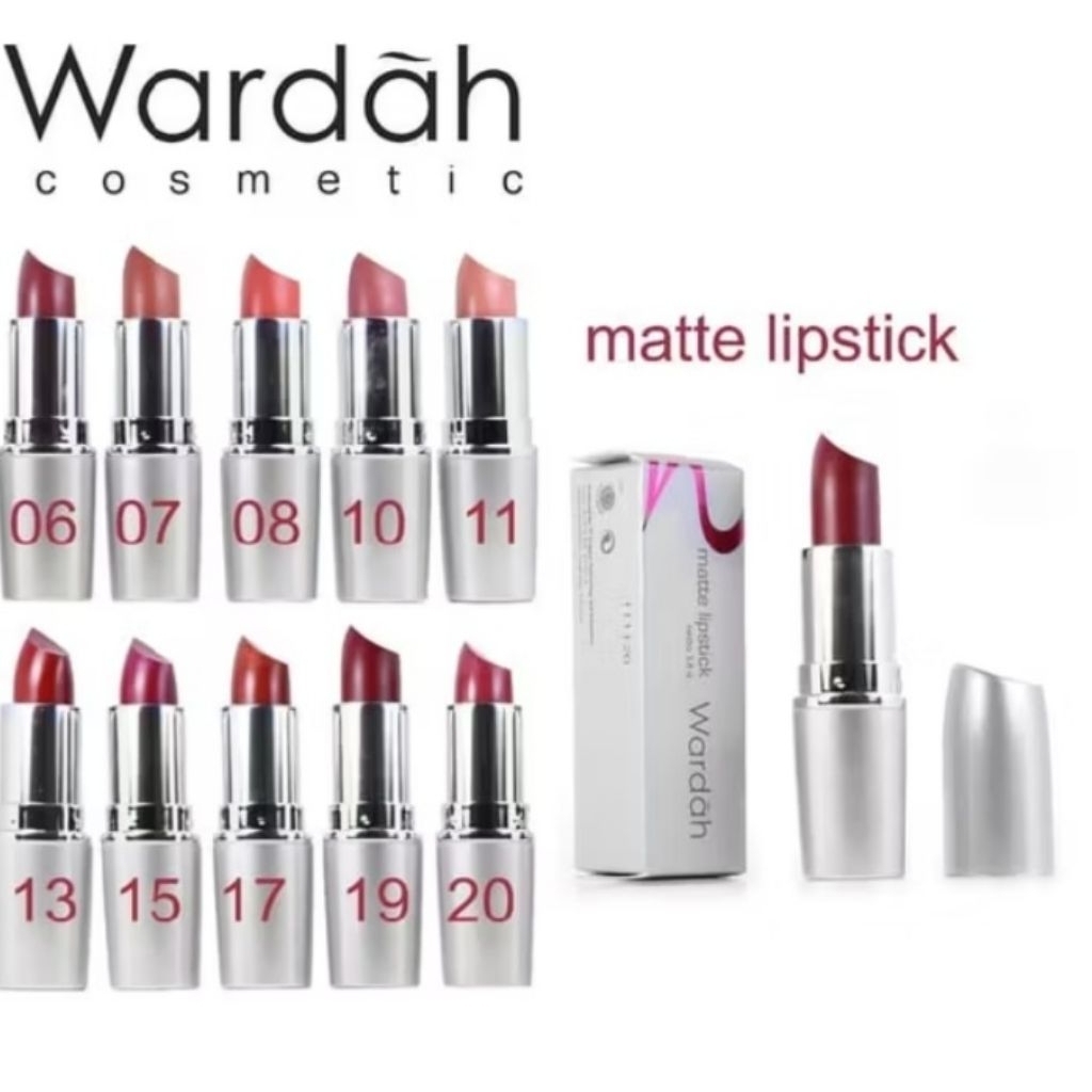 Lipstik Matte Silver Wardah No 06 DARK RED