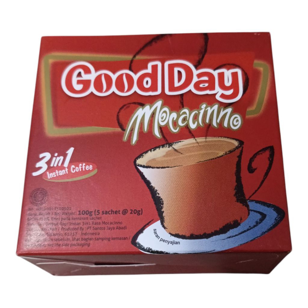

Good Day mocacino 100g (5sacet @20g)