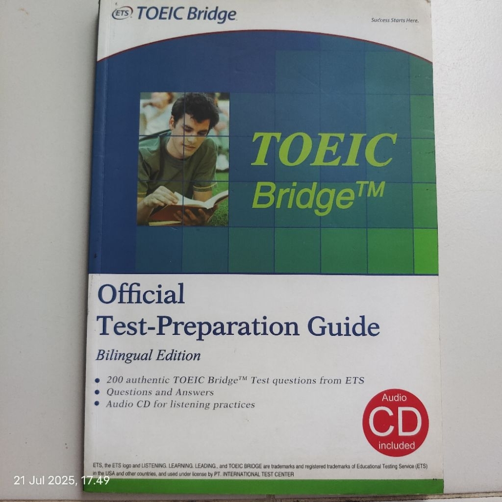 BUKU TOEIC BRIDGE OFFICIAL TEST PREPARATION GUIDE ORIGINAL