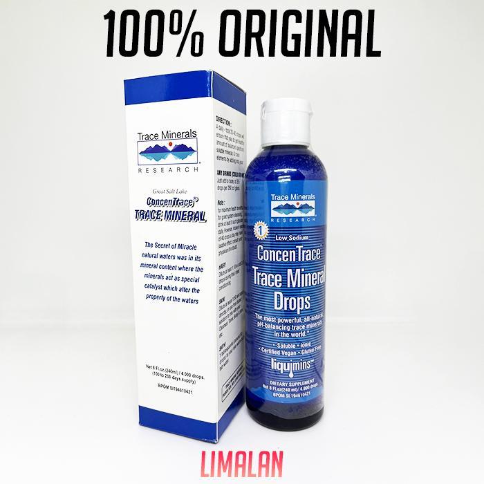 Trace Mineral Drops ConcenTrace CMD 8 Isi 240 Ml 4000 Tetes 100% ORIGINAL Termurah