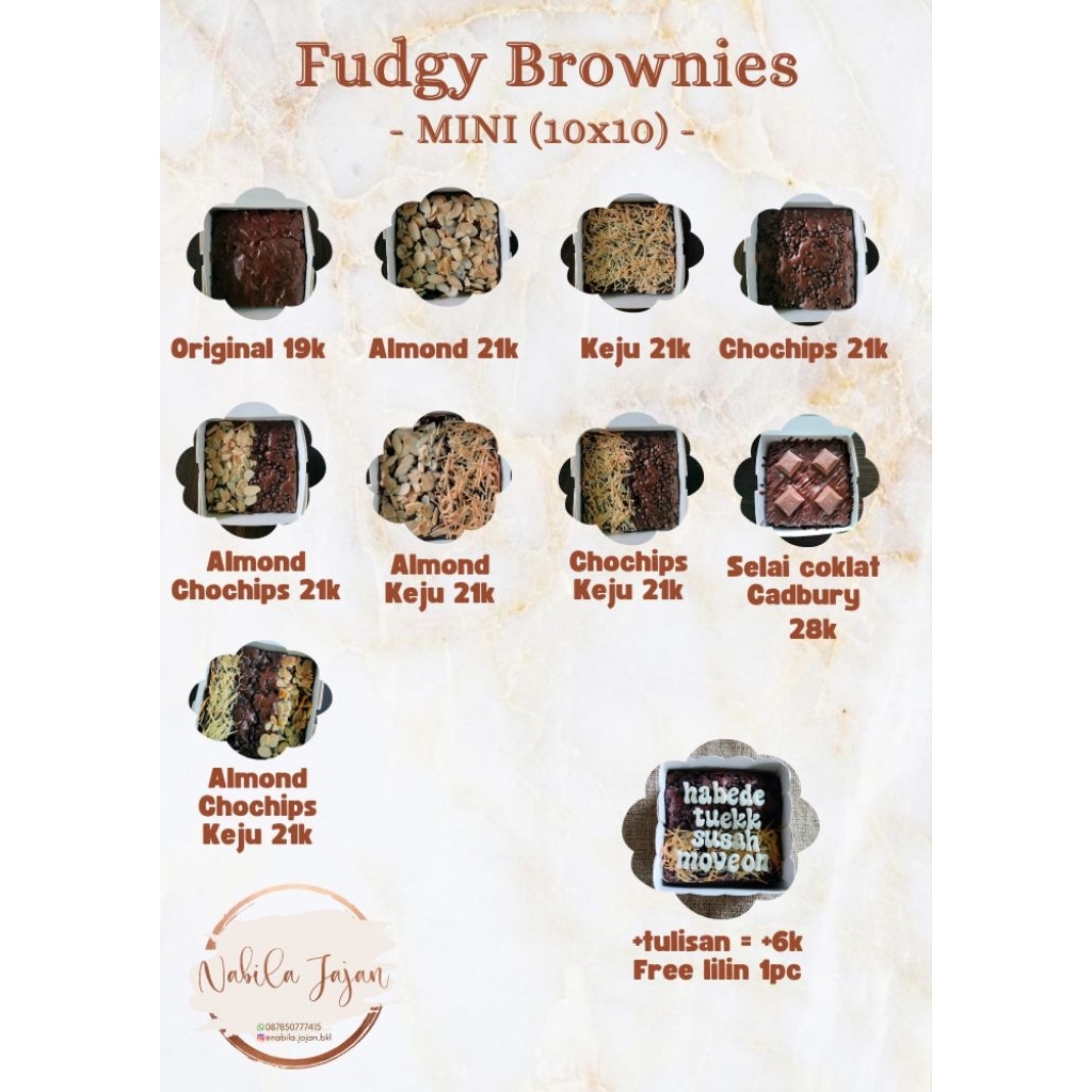 

FUDGY BROWNIES UK 10X10
