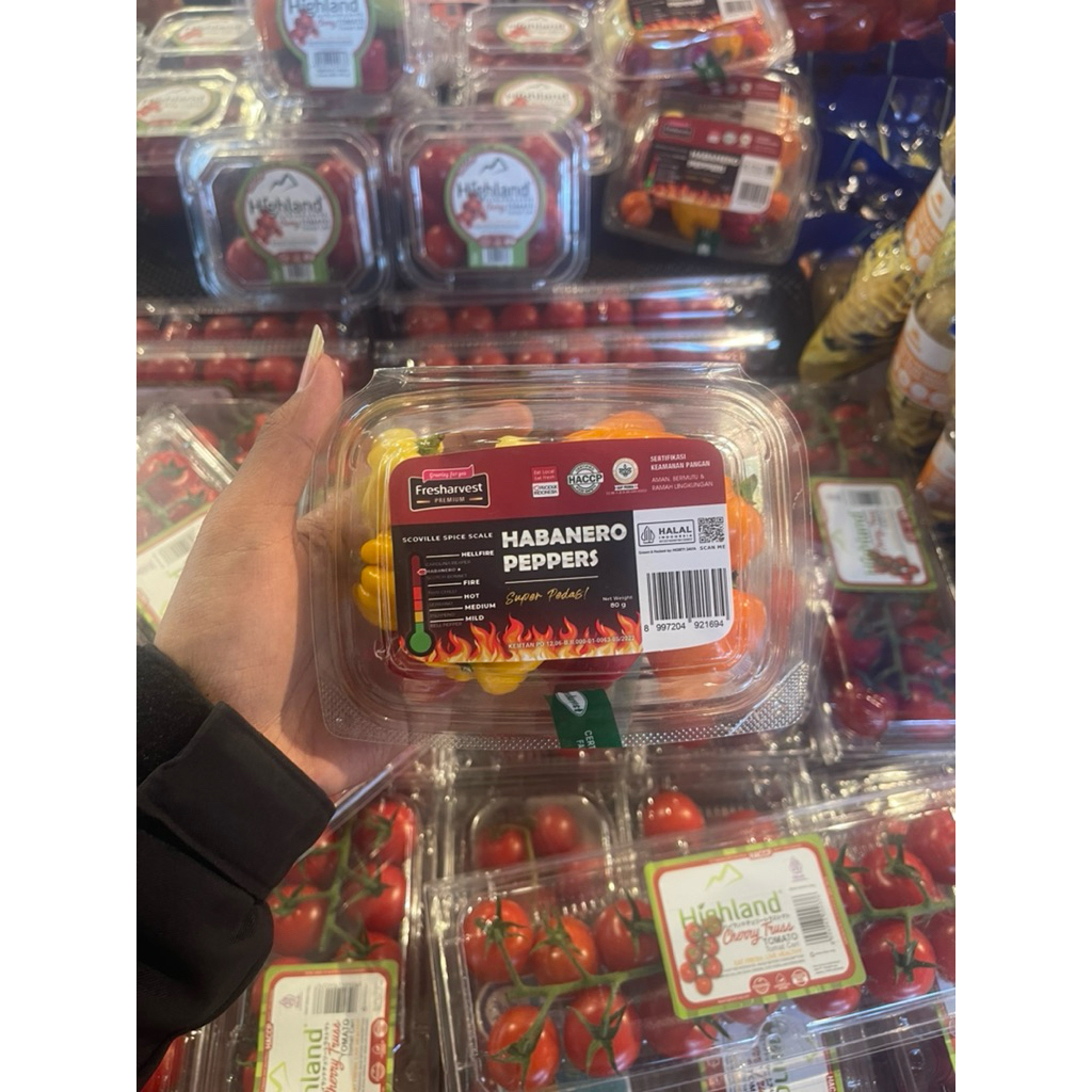 

Cabe Super Pedas | Habanero Peppes | Fresharvest 80gram