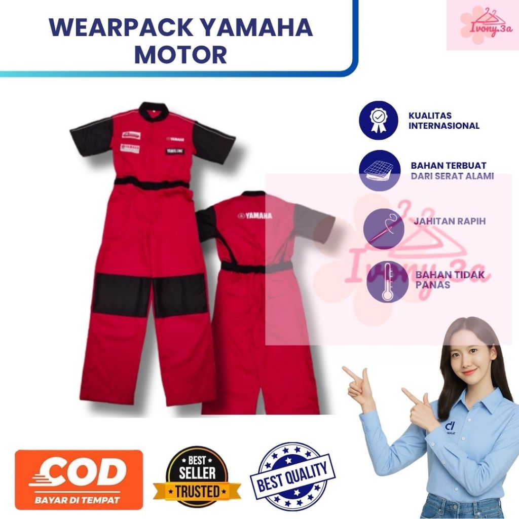 Wearpack Yamaha Mekanik Seragam untuk Bengkel Yamaha /Seragam Mekanik Yamaha | Wearpack Yamaha | Ser