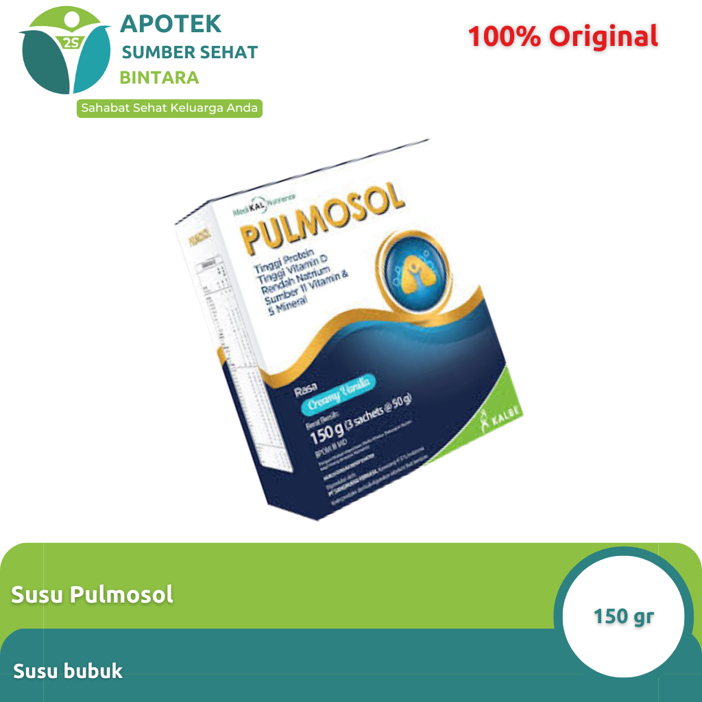 

Susu Pulmosol 150g | Susu Nutrisi Harian untuk Dewasa