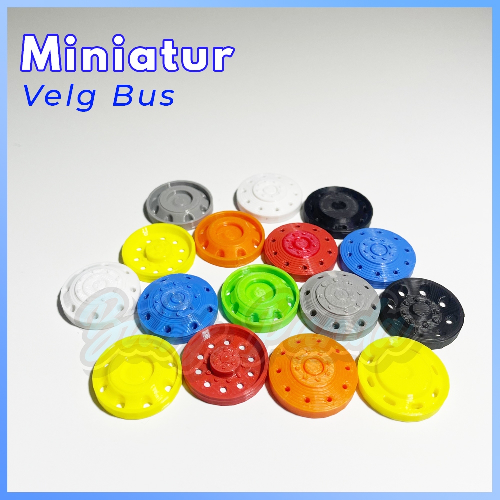 Miniatur Velg Wheel Dop Bus Skala 1:35