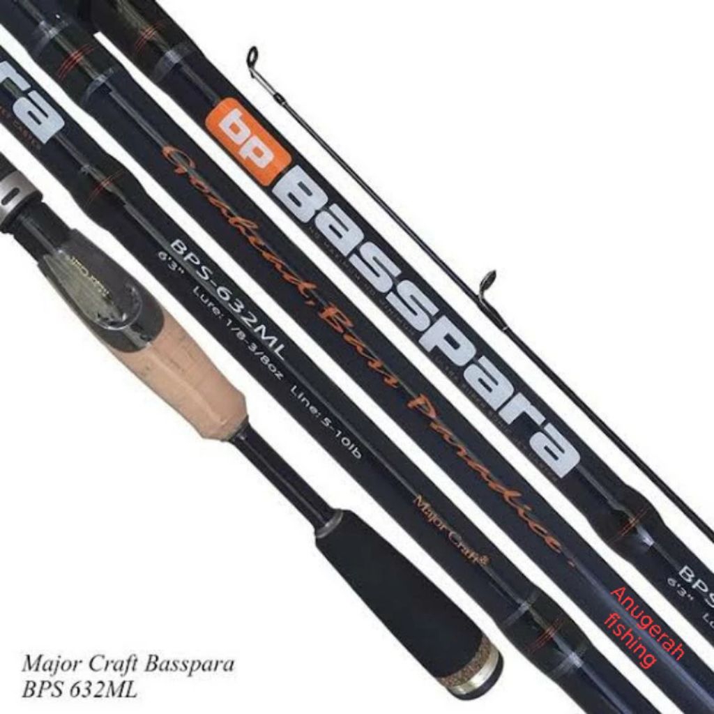 Joran Majorcraft Basspara Spinning | BPS 632ML | BPS 662ML | Galatama | Kolam | Alat pancing origina