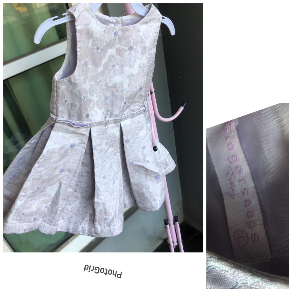 dress pesta bayi gingersnaps tiny sz18m lilac